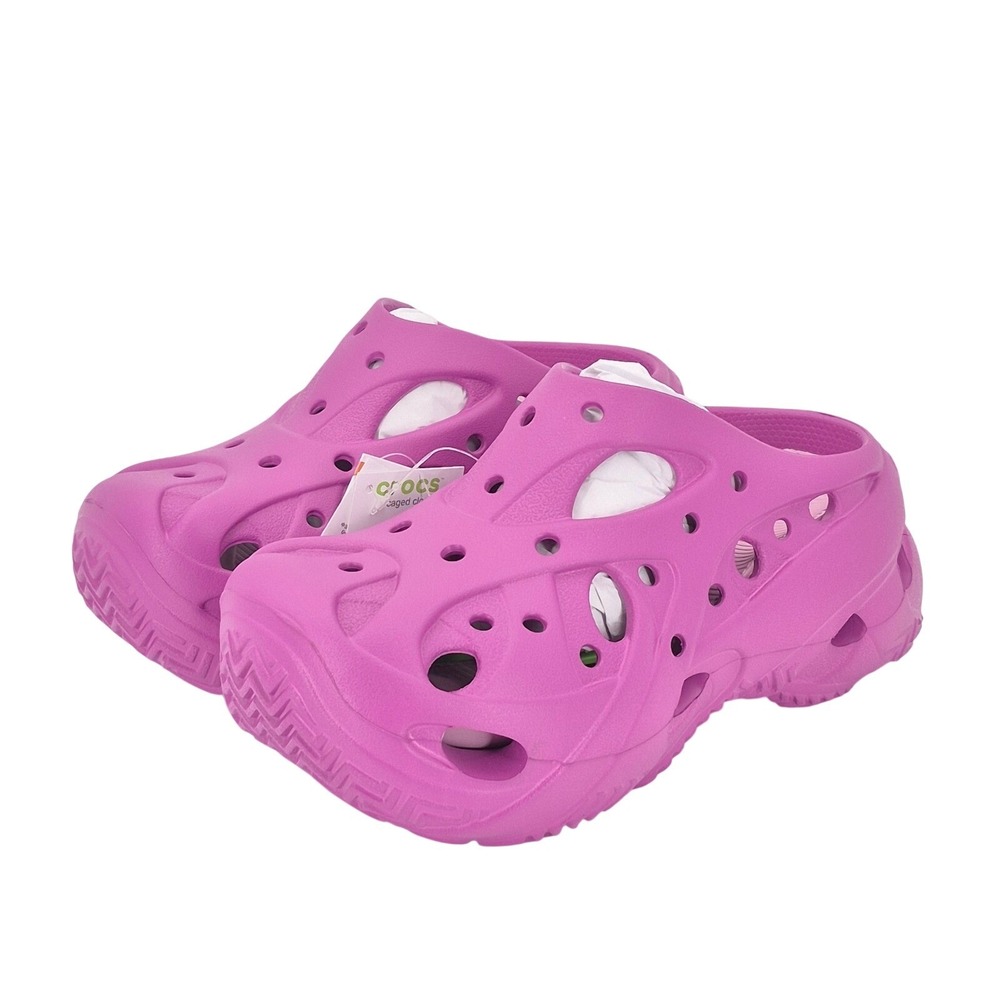 Crocs Caged Clogs Purple Grapeberry Adult Women's Size 8 shoes 211141-5BV NWT